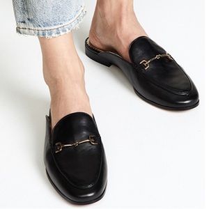 Sam Edelman Black Linnie Flat Mules